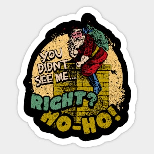 Funny Santa Sticker